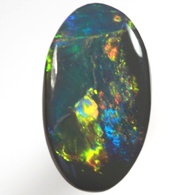 SOLID BLACK OPAL Top quality, bright golden multicolour SEE VIDEO  